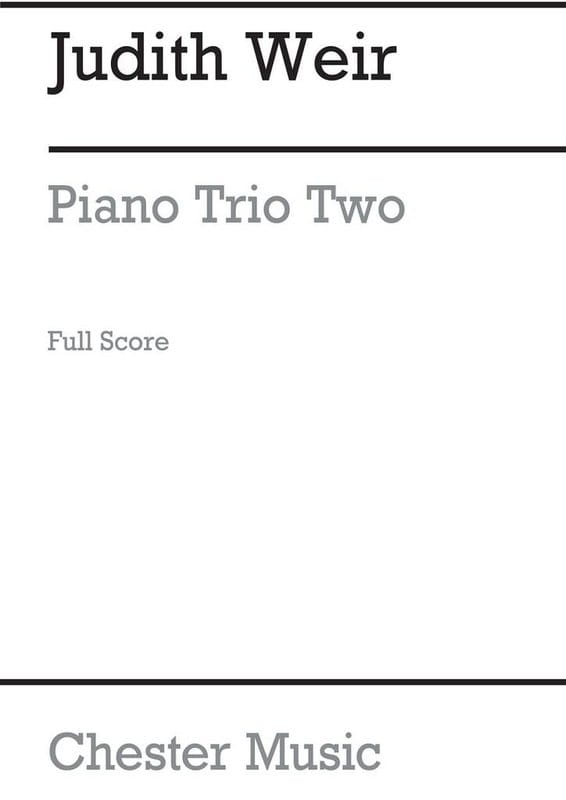 Judith Weir: Piano Trio Two (Full score) - trio fortepianowe - partytura