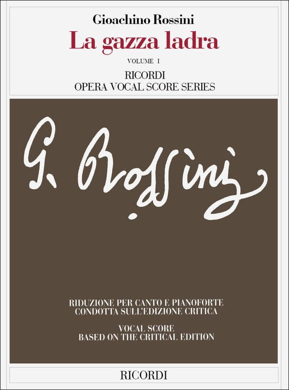 Gioachino Rossini: La gazza ladra - Sroka złodziejka - opera - nuty na głos, chór i fortepian