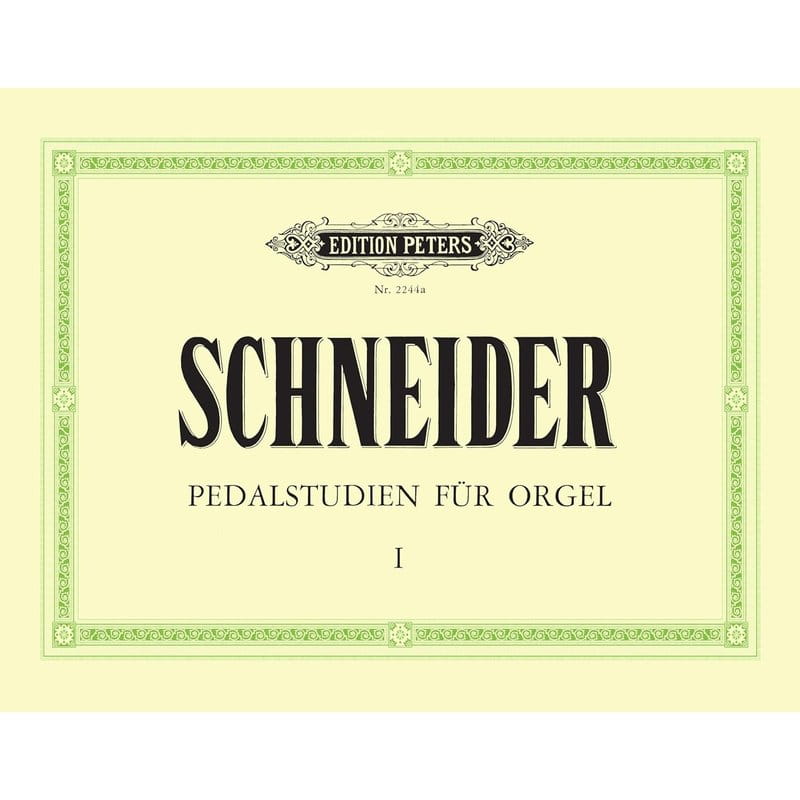 Johann Schneider: Pedalstudien fur Orgel - 69 Pedal Studies Volume 1 op. 67 - etiudy pedałowe - nuty na organy