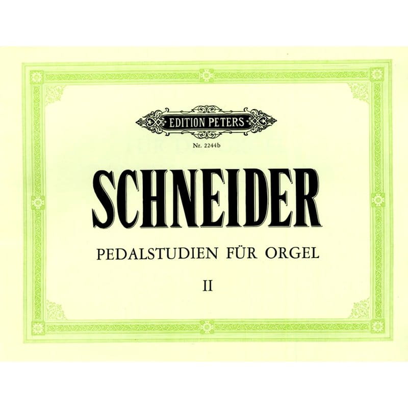Johann Schneider: Pedalstudien fur Orgel - 69 Pedal Studies Volume 2 op. 48 - etiudy pedałowe - nuty na organy