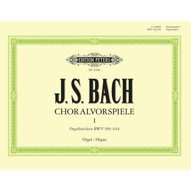 Jan Sebastian Bach: Orgelbuchlein BWV 599-644 - Little Organ Book - 45 preludiów chorałowych - nuty na organy