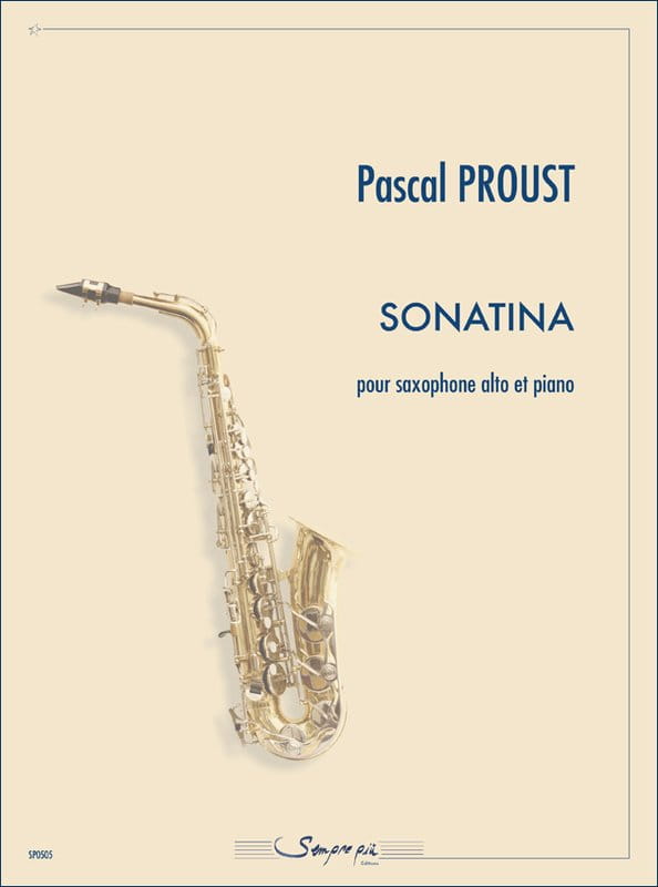 Pascal Proust: Sonatina pour saxophone alto et piano - nuty na saksofon altowy i fortepian