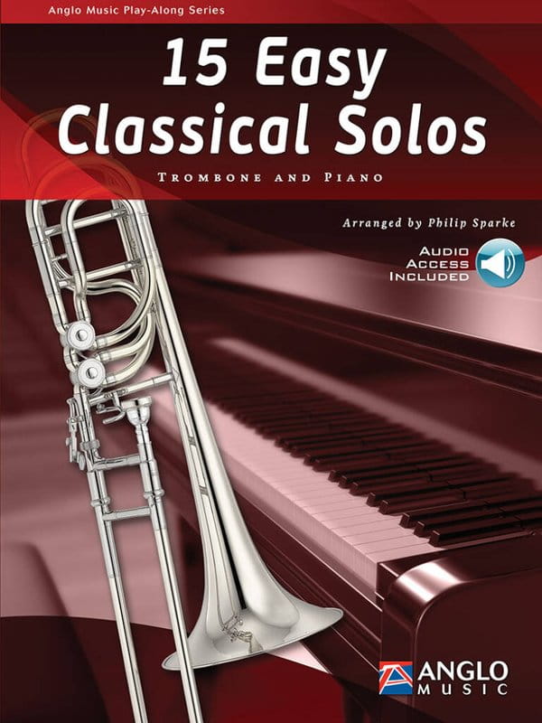 15 Easy Classical Solos for Trombone and Piano - Philip Sparke (+ płyta CD) - nuty na puzon i fortepian dla początkujących