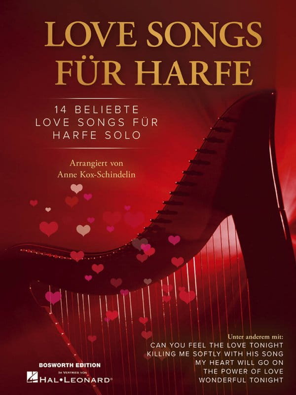 Love Songs for Harp - Anne Kox-Schindelin - piosenki o miłości - nuty na harfę