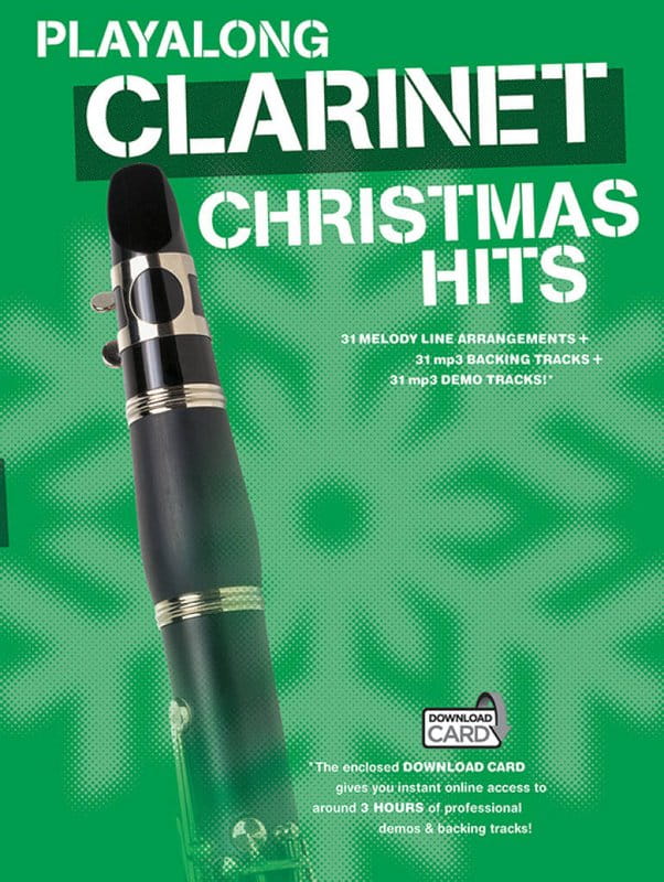 Playalong Clarinet Christmas Hits (+ audio online) - kolędy i piosenki na Boże Narodzenie - nuty na klarnet z podkładami