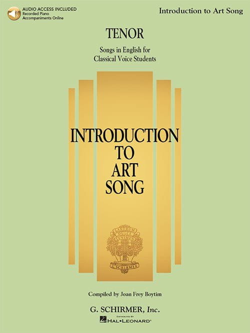 Introduction To Art Song For Tenor (+ audio online) - pieśni dla studentów śpiewu klasycznego - nuty na głos solo z fortepianem - Joan Frey Boytim