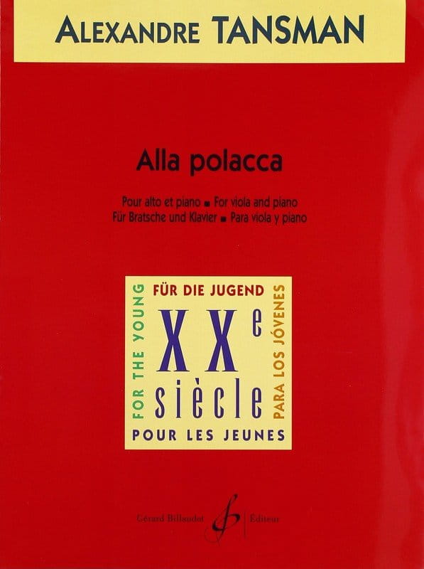Alexandre Tansman: Alla Polacca pour alto et piano - nuty na altówkę z fortepianem