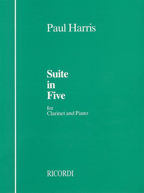 Paul Harris - Suite In Five for Clarinet and Piano - nuty na klarnet z fortepianem