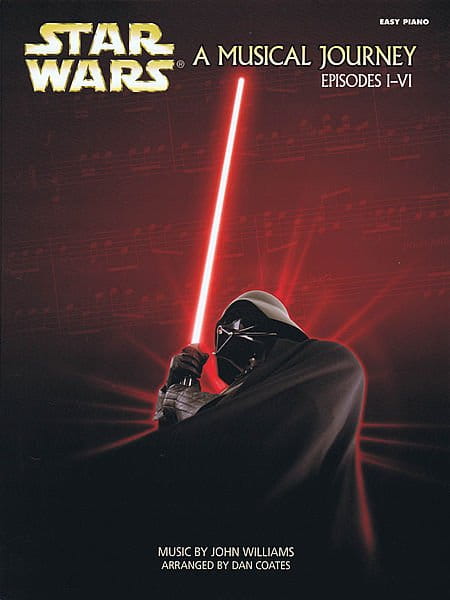 John Williams: Star Wars - A Musical Journey Episodes I-VI (Easy Piano) - Gwiezdne Wojny łatwe nuty na fortepian dla początkujących