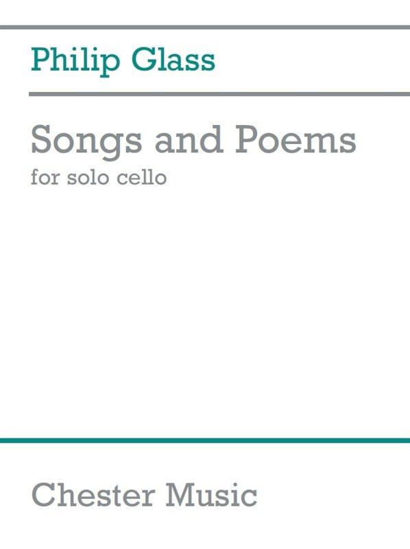 Philip Glass: Songs And Poems- nuty na wiolonczelę solo
