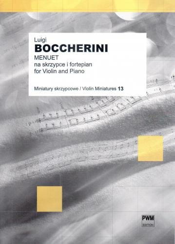 Menuet na skrzypce i fortepian - nuty na skrzypce - Luigi Boccherini