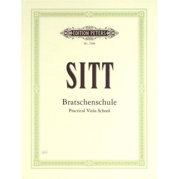 Hans Sitt - Practical Viola School - szkoła gry na altówce