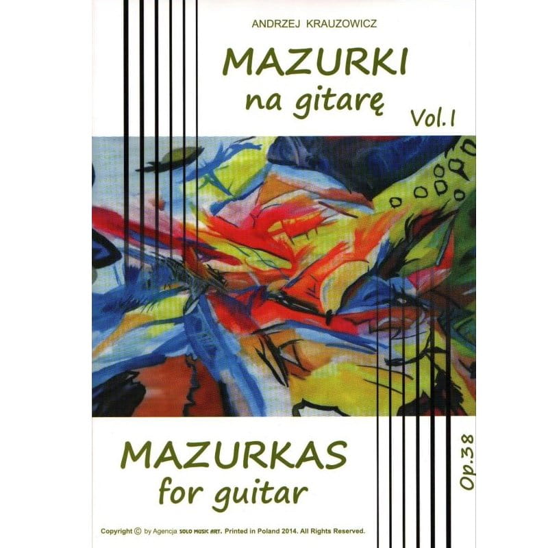 Andrzej Krauzowicz: Mazurki na gitarę op. 38 cz. 1 - nuty na gitarę