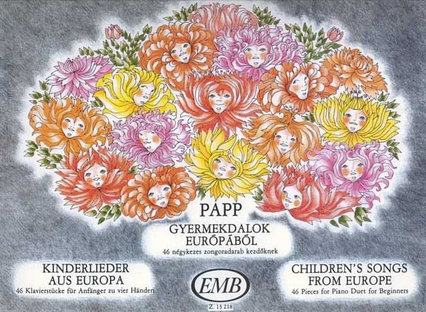 Lajos Papp: Children's Songs From Europe - 46 utworów na 4 ręce dla początkujących