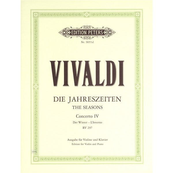 Antonio Vivaldi - Cztery pory roku - Koncert 4 Zima (RV 297) - na skrzypce i fortepian