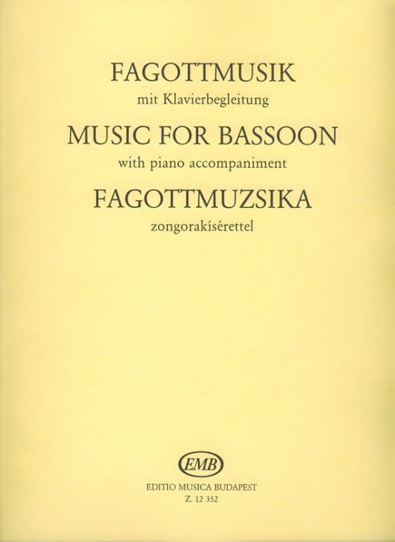 Music for Bassoon - nuty na fagot z fortepianem - László Hara