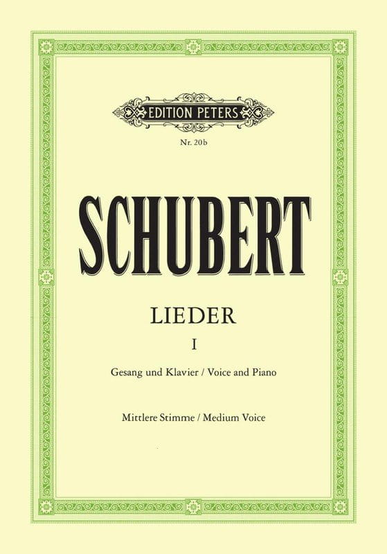 Franz Schubert: Lieder I - Pieśni tom 1 - 92 pieśni na głos średni z fortepianem