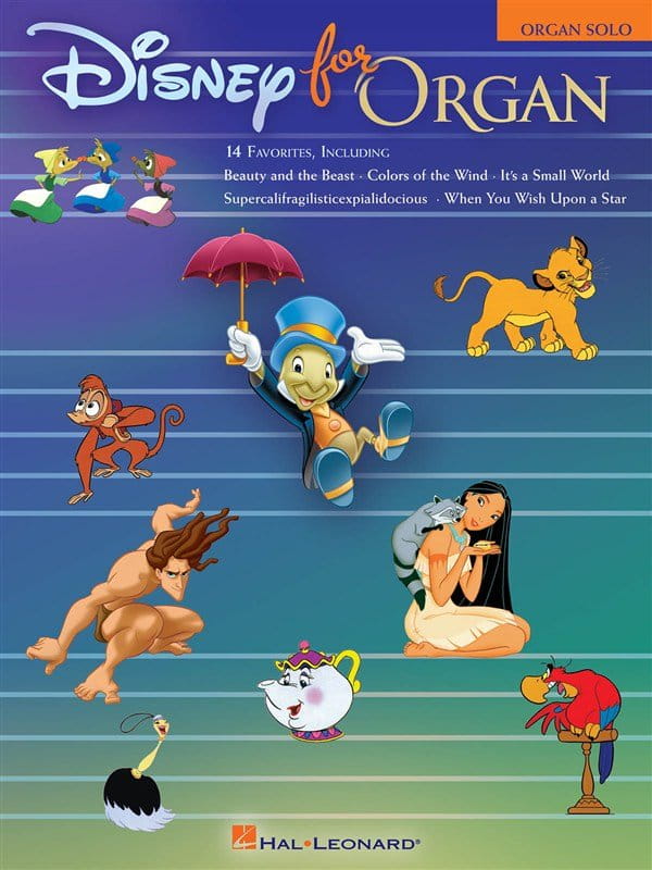 Disney For Organ - 14 piosenek z filmów Disneya - nuty na organy