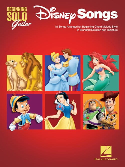 Beginning Solo Guitar: Disney Songs - nuty na gitarę z tabulaturą w łatwym układzie