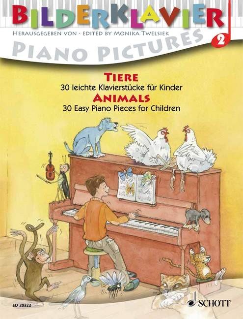 Piano Pictures 2: Animals - 30 łatwych utworów fortepianowych dla dzieci - Monika Twelsiek