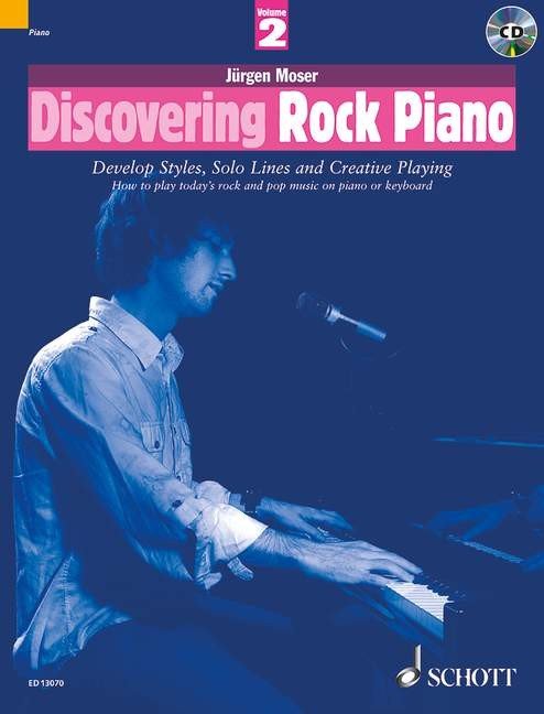 Discovering Rock Piano 2 (+ płyta CD) - Jurgen Moser - przewodnik jak grać rock i pop na fortepianie