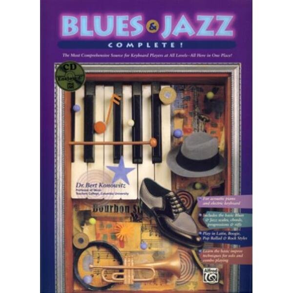 Blues & Jazz Complete - Bert Konowitz (+ 2 płyty CD) - szkoła bluesa i jazzu na fortepian