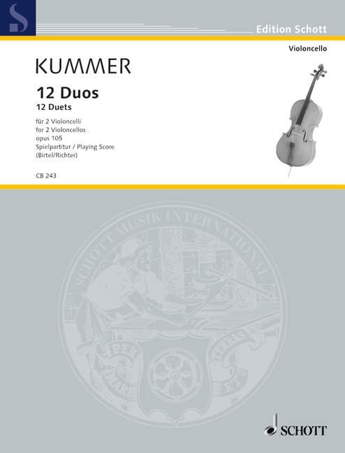 Friedrich August Kummer: 12 Duets op. 105 - duety wiolonczelowe