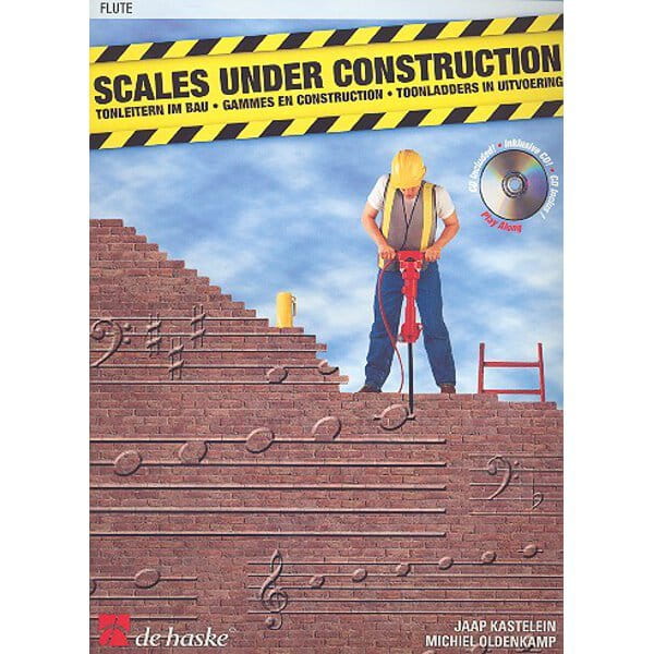 Jaap Kastelein - Scales under Construction - Flute (+ płyta CD) - ćwiczenia gam na flet poprzeczny