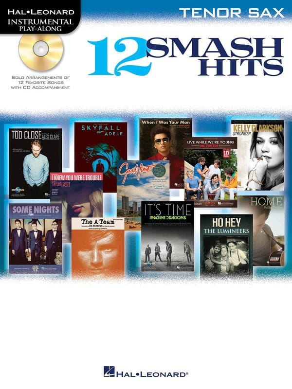 12 Smash Hits: Tenor Saxophone - nuty na saksofon tenorowy (+ płyta CD)