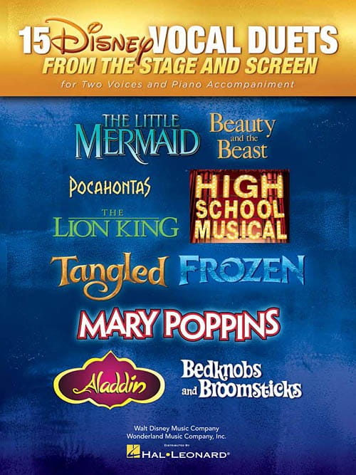 15 Disney Vocal Duets From The Stage And Screen - nuty na duet wokalny z fortepianem