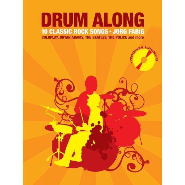 Drum Along - 10 Classic Rock Songs - Jorg Fabig - nuty na perkusję (+ płyta CD)