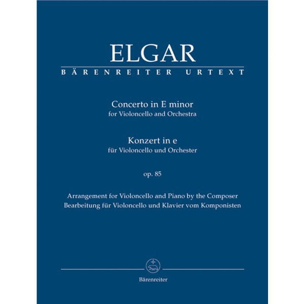 Edward Elgar - Koncert wiolonczelowy e-moll op. 85 - nuty na wiolonczelę z fortepianem
