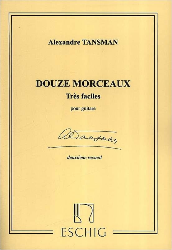 Alexandre Tansman: Douze morceaux tres faciles pour guitar 2 - nuty na gitarę klasyczną