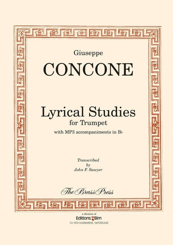 Giuseppe Concone: Lyrical Studies for Trumpet (+ audio online) - nuty na trąbkę