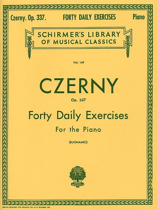 Carl Czerny: 40 Daily Exercises op. 337 - nuty na fortepian