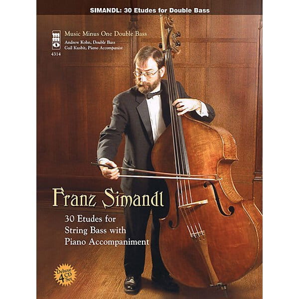 Franz Simandl - 30 Etudes For Double Bass (+ 4 płyty CD) - nuty na kontrabas