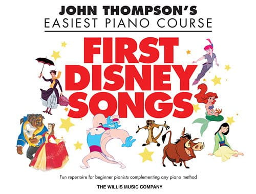 John Thompson's Easiest Piano Course: First Disney Songs - Carolyn Miller - łatwe nuty na fortepian dla dzieci