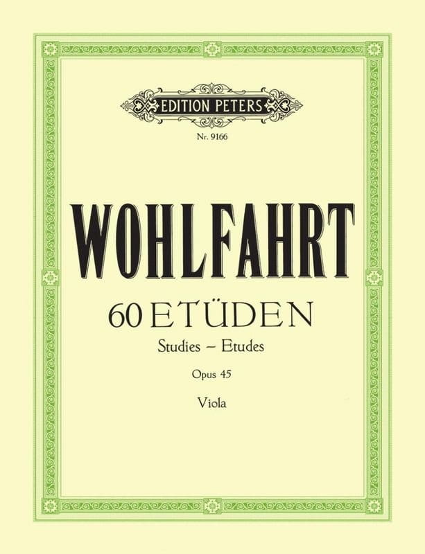 Franz Wohlfahrt: 60 Etuden op. 45 - 60 Studies - 60 etiud na altówkę solo